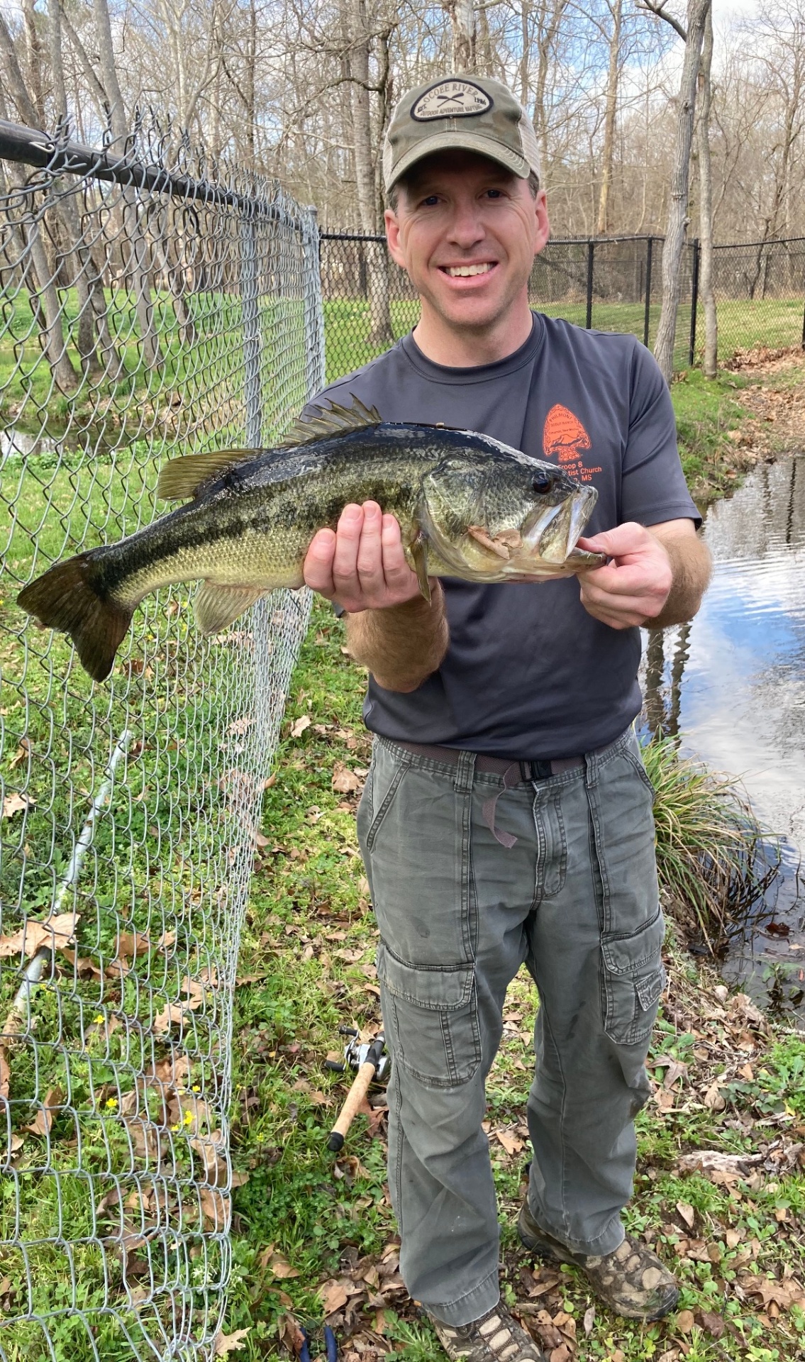 John with a Mississippi largemouth bass