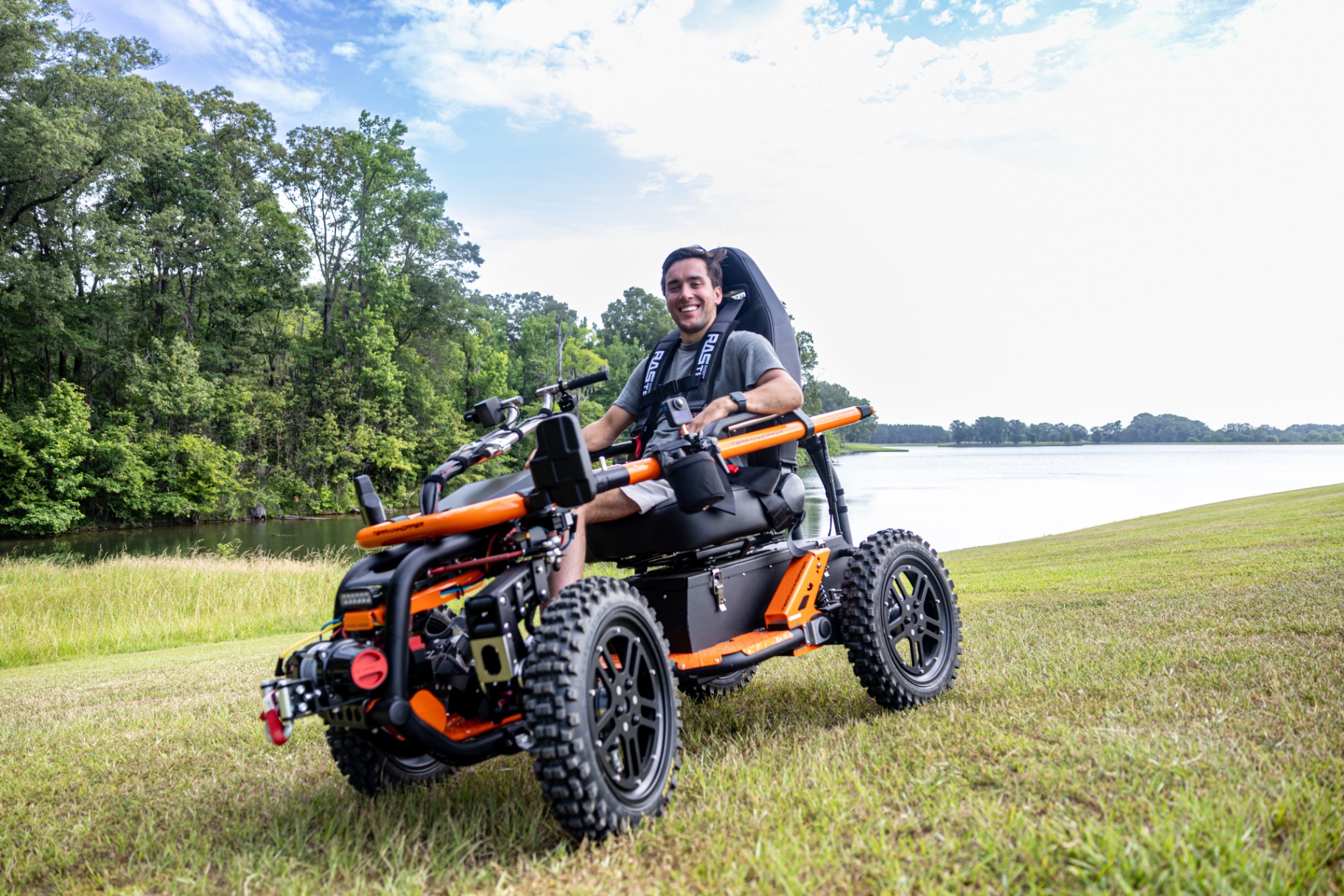 TerrainHopper rider lakeside at Providence Hill